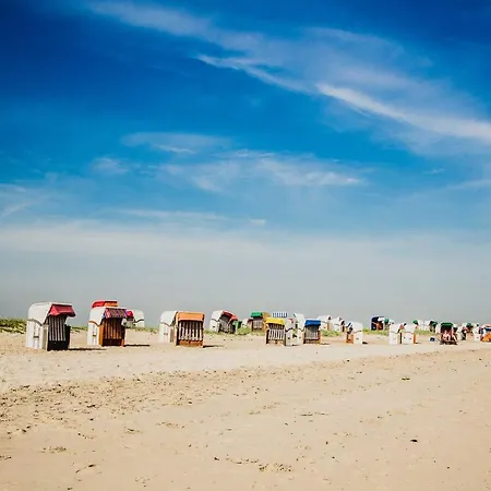 شقة Fewo Strandkajute Haus Memmert